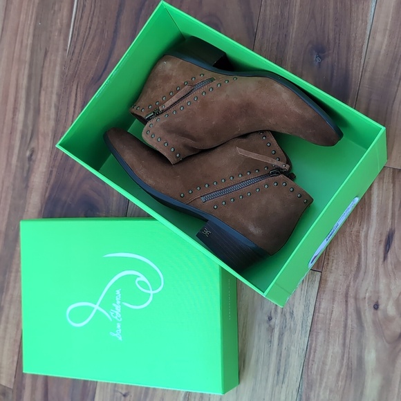 Sam Edelman Paola Studded Zip Boots Size 9  New in Box ❤️ - Picture 11 of 12